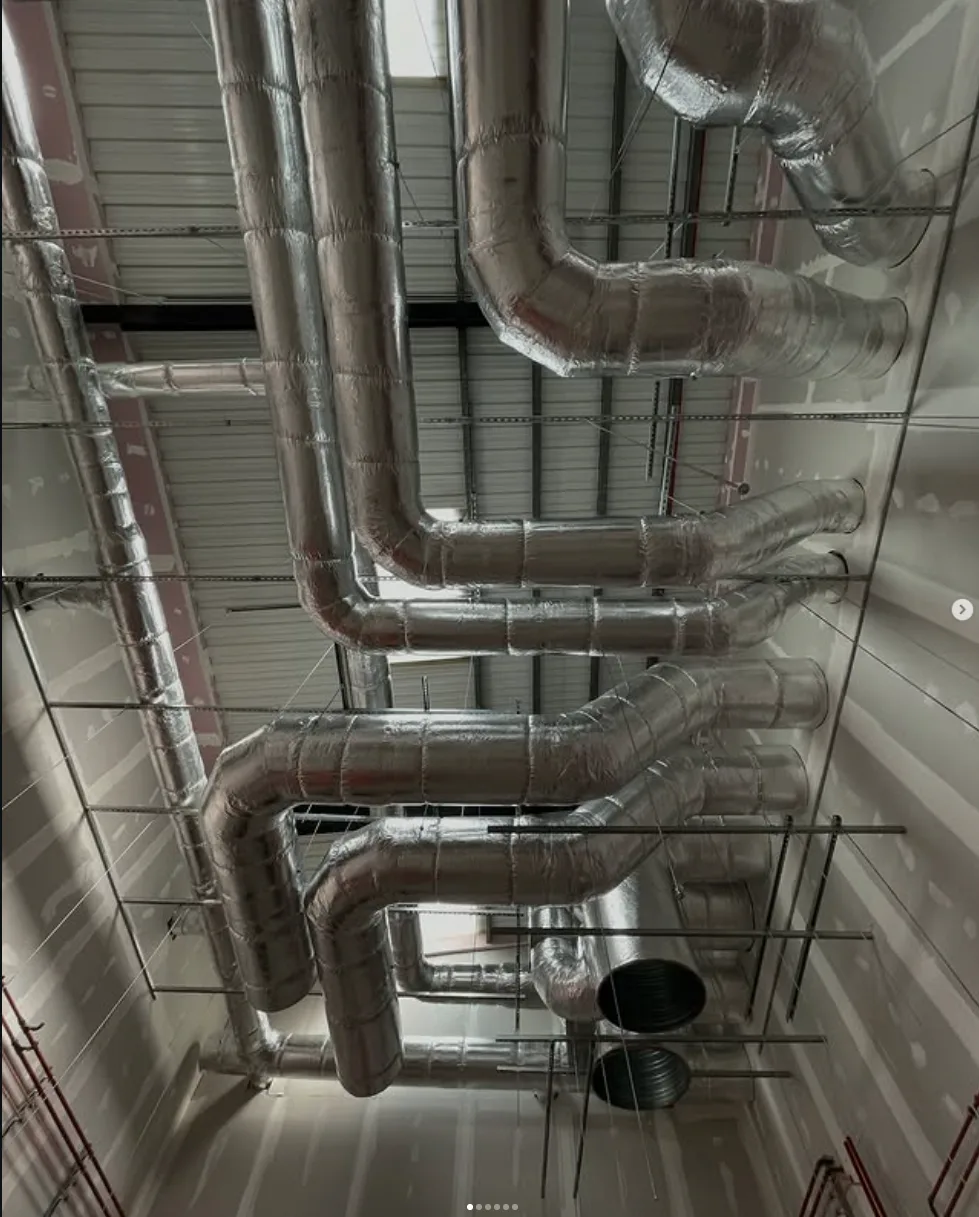 Plant room pipework